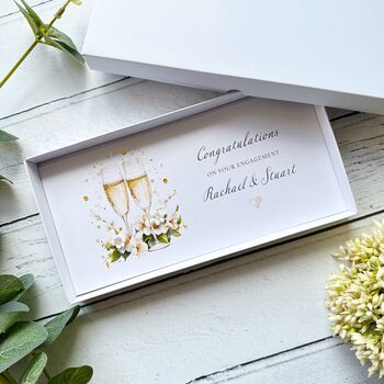 Handmade Money Wallet For Engagement Gift Of Cash. Personalised, 3 of 4