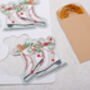 12 Christmas Gift Tags With Ice Skating Design And Gold Twine, thumbnail 2 of 3