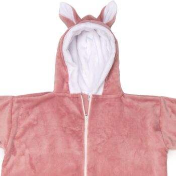 Pink Fox Snuggle Sack Wearable Blanket Fleece, 5 of 5