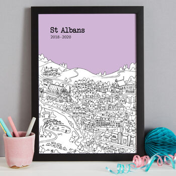 Personalised St Albans Print, 7 of 10