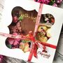 Vegan Personalised Chocolate Hibiscus Flower Gift Box, thumbnail 8 of 9