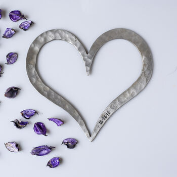 Personalised Iron Heart Sculpture, 4 of 6