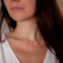Monroe Floating Pearl Rose Gold Necklace, thumbnail 3 of 5