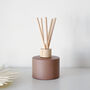 Matt Coffee Brown Diffuser Bottle And Reed Set, thumbnail 1 of 9