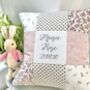 Personalised Sparkly Name And Date Cushion, thumbnail 4 of 11