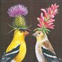Goldfinch Couple Paper Napkins By Vicki Sawyer, thumbnail 2 of 2