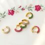 Hypoallergenic 18 K Gold Plated Round Hoops, thumbnail 1 of 3