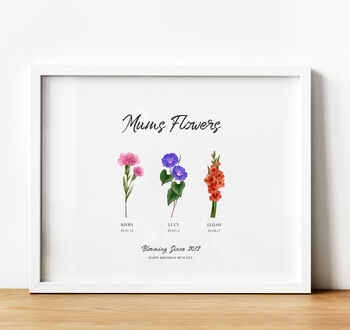 Personalised Granny's Garden Family Birth Flower Gift, 2 of 7