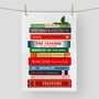 Literary Themed Christmas Tea Towel, thumbnail 3 of 4