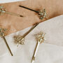 Tory Gold Bee Hair Slides Pack Of Two, thumbnail 2 of 2