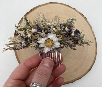 Small Dried Flower Hair Comb, 4 of 5
