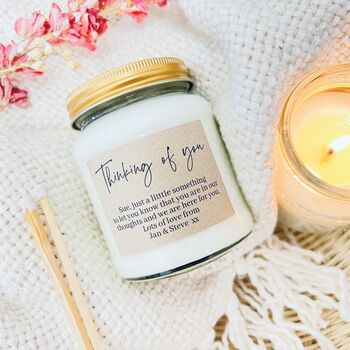 Thinking Of You Candle And Keepsake Gift, 2 of 7