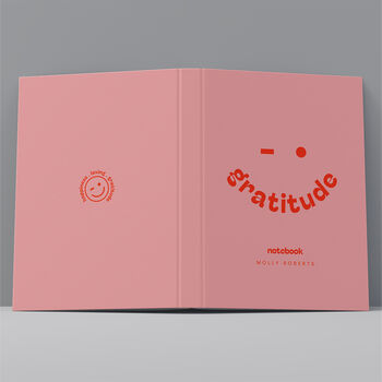 Hardback Notebook Personalised Name Gratitude Design, 3 of 5