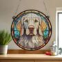 English Setter Stained Glass Effect Suncatcher, thumbnail 4 of 6