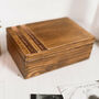 Wooden Cufflink And Watch Box With Copper Message, thumbnail 5 of 9