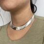 Personalised Choker Necklace In Sterling Silver, thumbnail 3 of 6