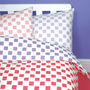 Chequers Bed Linen Set, thumbnail 1 of 3