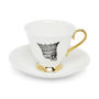 Skull In Crown Jubilee Teacup And Saucer, thumbnail 2 of 3