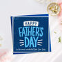 Personalised Typographic Father's Day Card, thumbnail 2 of 2