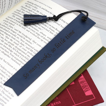 Personalised Italian Leather Bookmark, 5 of 9