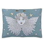 Hand Embroidered Christmas Angel Cushion, thumbnail 2 of 4