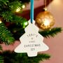 Personalised Baby’s First Christmas Tree Decoration, thumbnail 1 of 3