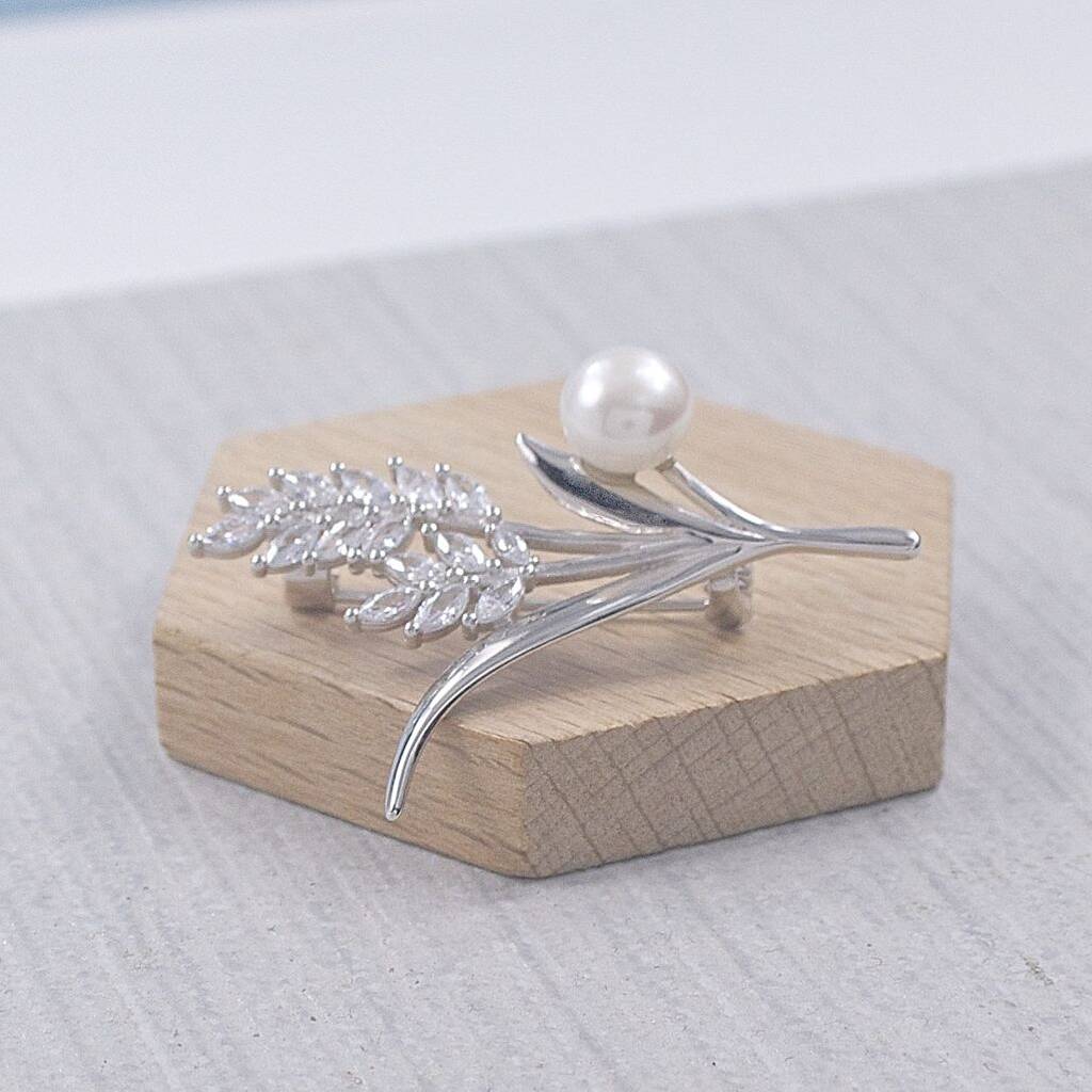 Sterling Silver Leaf Brooch By SUMMER AND SILVER