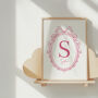Personalised Vintage Initial Nursery Print For Baby, thumbnail 4 of 6