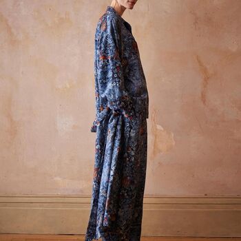 Nocturnal Garden Kimono Midnight Blue, 3 of 6