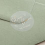 Scattered Hearts Names And Date Foiled Wedding Stickers, thumbnail 2 of 4