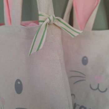 Large Personalised Easter Bunny Bag, 8 of 8