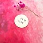 Hand Stamped Be Mine Pocket Love Token Gift Keepsake, thumbnail 1 of 3