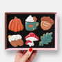 Personalised Cosy Autumn Letterbox Cookies, thumbnail 1 of 7