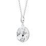 Sterling Silver Taurus Zodiac Charm Necklace, thumbnail 2 of 6