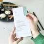 Gold Foil Christmas Menu With Place Card, thumbnail 6 of 6