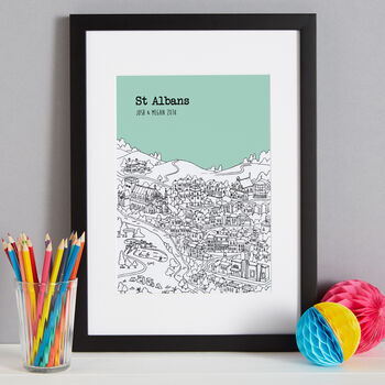 Personalised St Albans Print, 3 of 10