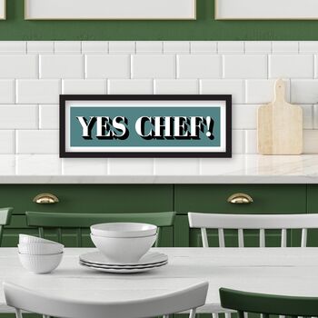 Framed Yes Chef Print, 10 of 11