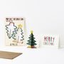 Pop Out Standing Christmas Tree Card, thumbnail 2 of 2