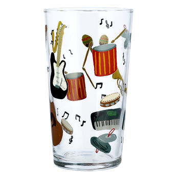 Musical Instruments Printed Pint Glass, 2 of 6