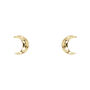 Moon Stud Earrings In Silver Or 18ct Gold Vermeil, thumbnail 3 of 5
