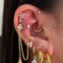 Clover Chain And Huggie Set, thumbnail 5 of 5