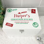 Personalised White Wooden North Pole Postal Stamp Christmas Eve Box Three Sizes 22cm | 27cm | 30cm, thumbnail 1 of 7