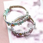 Buckle Belt Bracelet With Slide On Charms, thumbnail 4 of 8