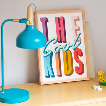 'The Cool Kids' Colourful Kids Bedroom Nursery Print, 3 of 5