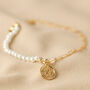 Talisman Pearl And Chain Bracelet, thumbnail 3 of 6