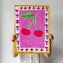 Mon Chéri Food Art Print Cherries Kitchen Fruit Poster, thumbnail 8 of 11