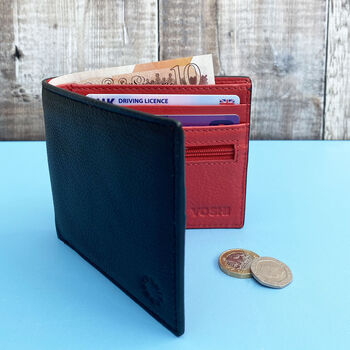 Red Interior Leather Wallet, 3 of 5