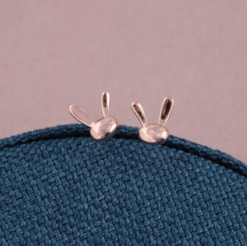 Sterling Silver Happy Bunny Earrings, 4 of 4