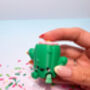 Cute Cactus Fidget Clicker Keychain | Desktop Mechanical Switch Bag Charm | Calming Sensory Office Desk Accessory, thumbnail 1 of 6