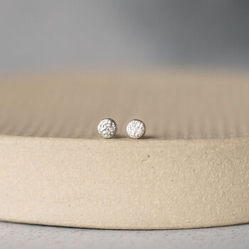 Sterling Silver Mini Circle Studs, 4 of 7